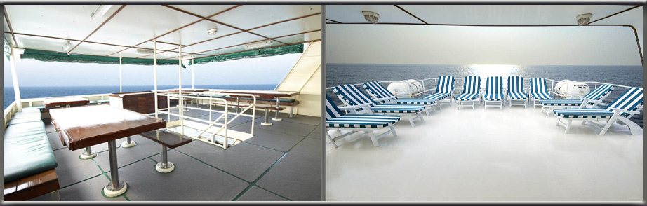 Interior shot, Black Manta Dining Area Sundeck