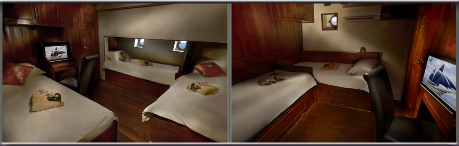 Sailboat Yacht Siren's Cabin four five six seven eight